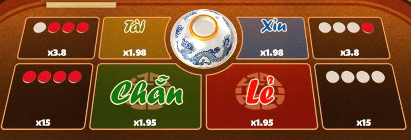 Xóc Đĩa Ảo VN88 – Hướng Dẫn Chơi & Mẹo Thắng Lớn 4 Các loại cược trong xóc đĩa VN88