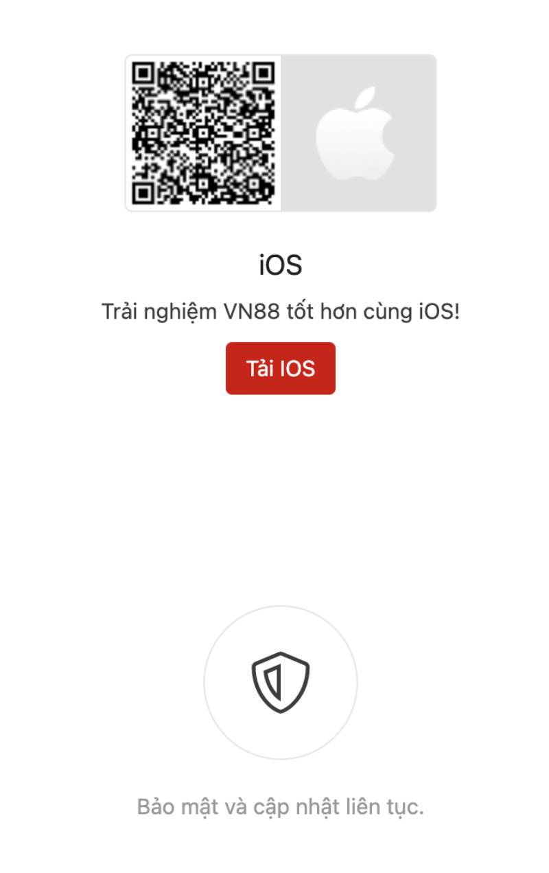 Cách tải VN88 Mobile cho iOS (iPhone/iPad)